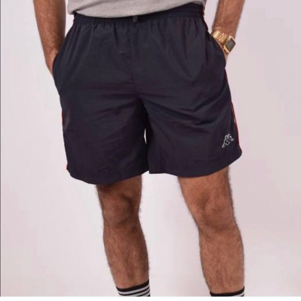 Vintage soccer shorts navy blue